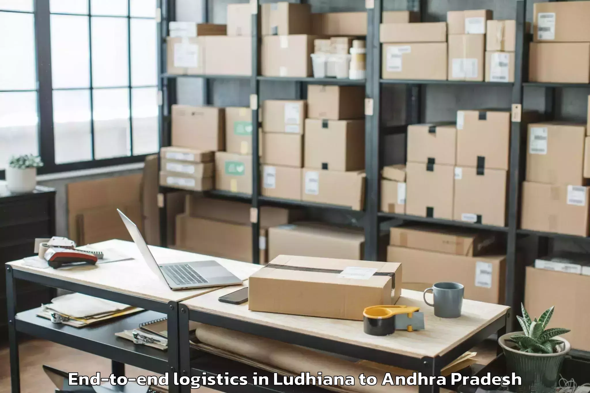 Book Ludhiana to Narasaraopet End To End Logistics Online